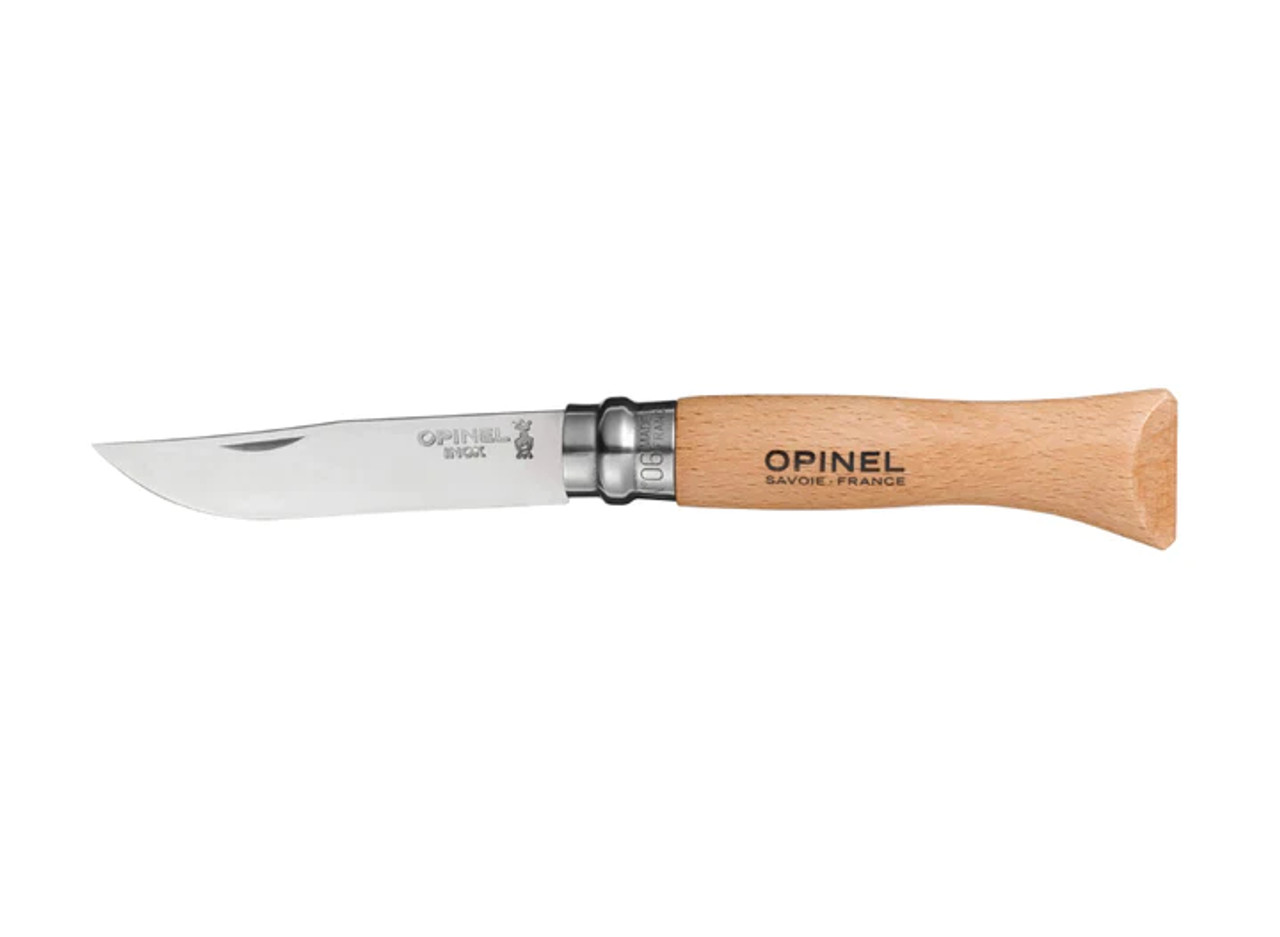 چاقوی اوپینل سایز 6 دسته چوب راش