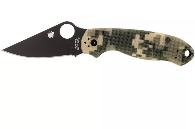چاقوی اسپایدرکو پارامیلیتاری 3 مدل Camo Black C223GPCMOBK