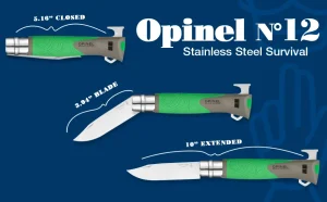 چاقوی اوپینل مدل EXPLORE سایز No.12 سبز