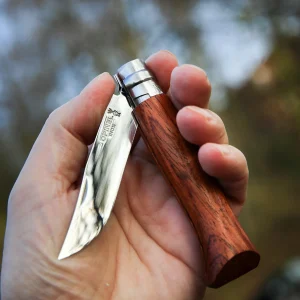 چاقوی اوپینل مدل Luxury دسته چوب پادوک سایز No.08