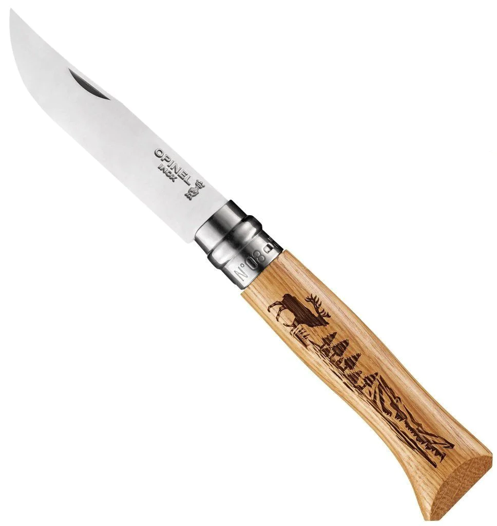 چاقوی اوپینل سایز 8 سری انیمالیا طرح گوزن