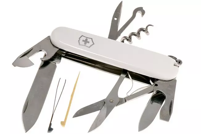 چاقوی چندکاره ویکتورینوکس مدل کلیمبر سفید 1.3703.7