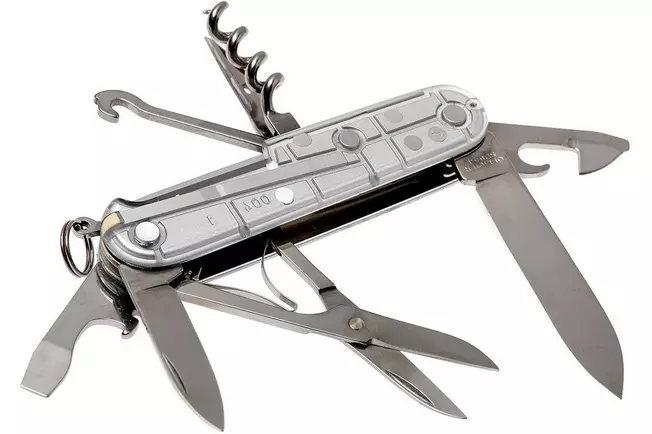 چاقوی چندکاره ویکتورینوکس مدل کلیمبر نقره ای شفاف 1.3703T7